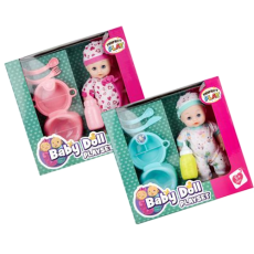 Baby Doll, 27cm - with Feeding Accessories